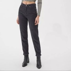 BDG Gray Corduroy High Waisted Mom Jeans